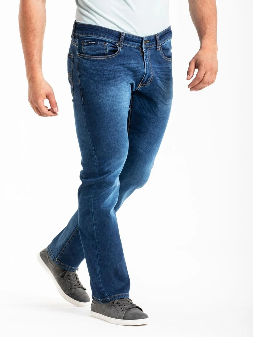 Jeans stretch RL70 Fibreflex® coupe droite confort brossé LUNO 'Rica Lewis'   Bleu