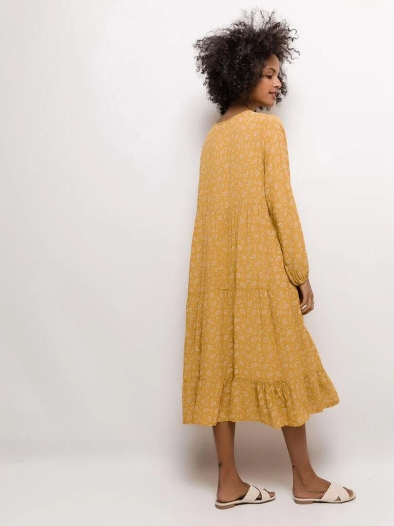 Robe midi imprimée   Noir