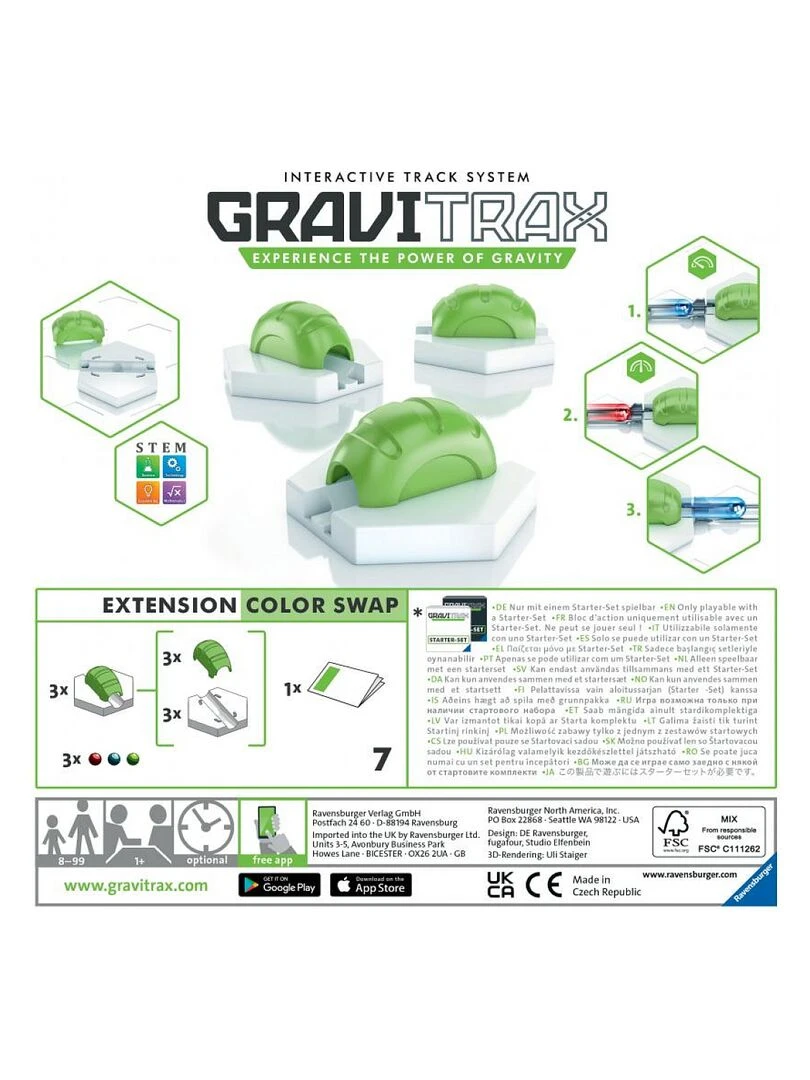Gravitrax Bloc D'action Colour Swap Extension N/A