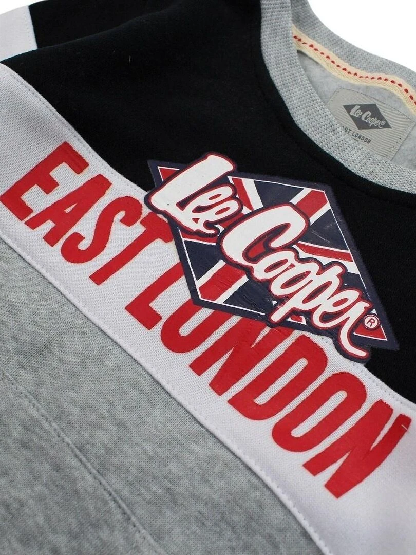 Lee Cooper   Ensemble ​​Sweat pantalon garçon Imprimé Logo   Gris