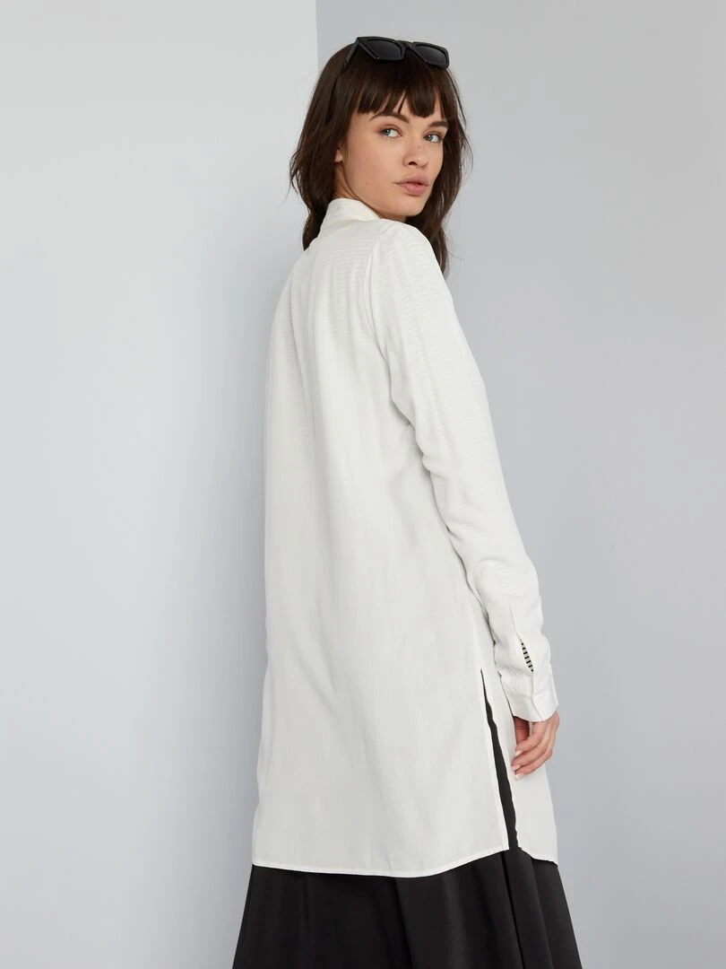 Chemisier long   Blanc