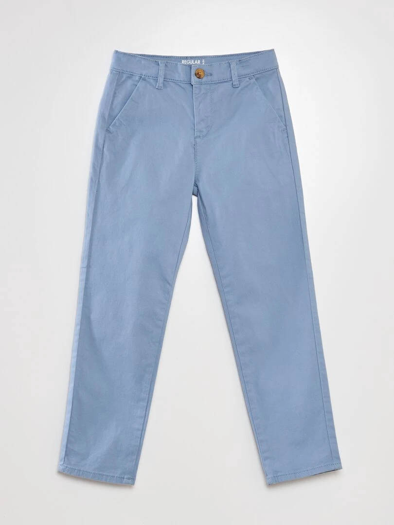 Pantalon chino Bleu ciel