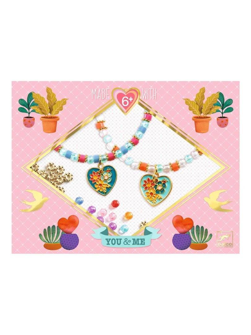 Kit créatif bijoux : Enfilage Cœur N/A