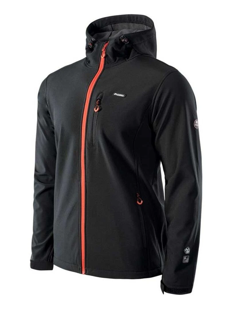 Elbrus   Veste softshell IVER   Noir Orange Gris
