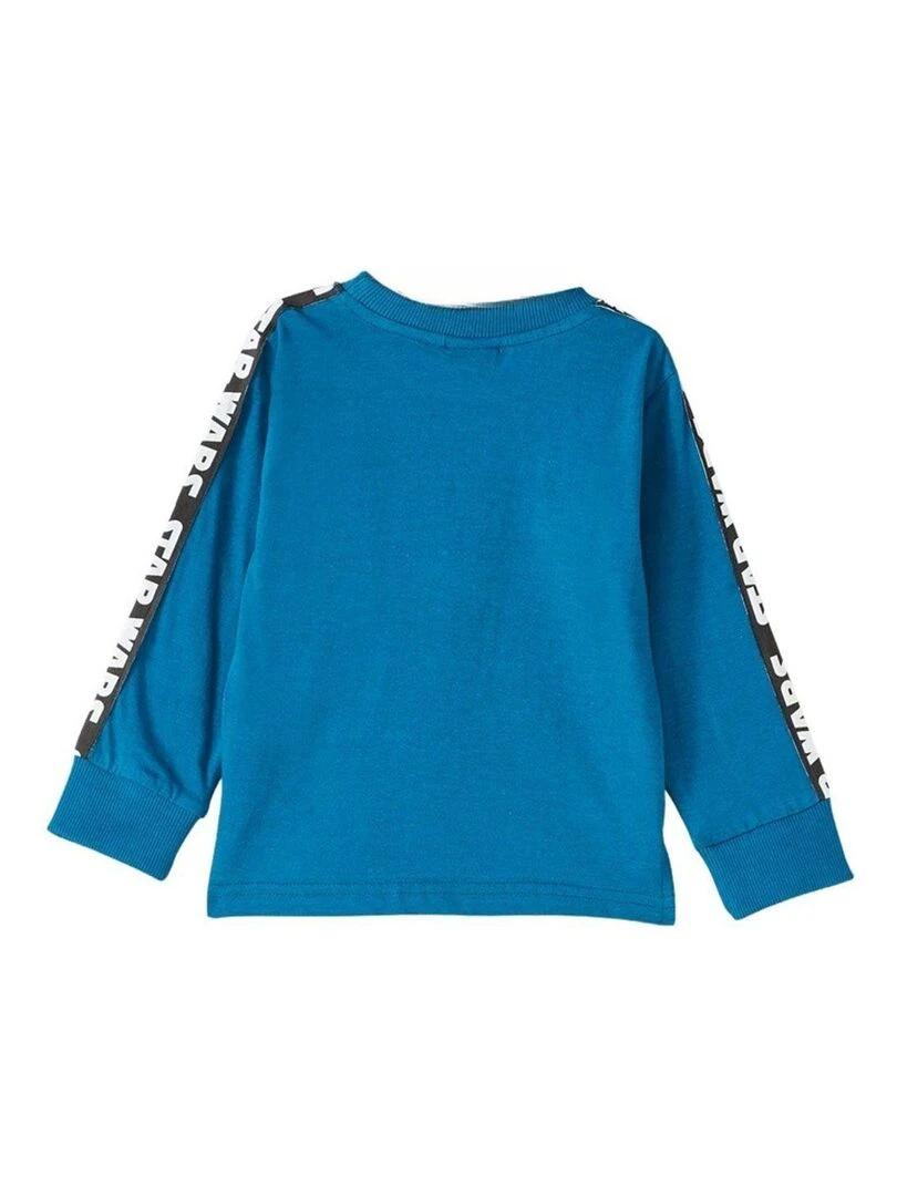 Disney T shirt garçon imprimé Star Wars en coton Bleu