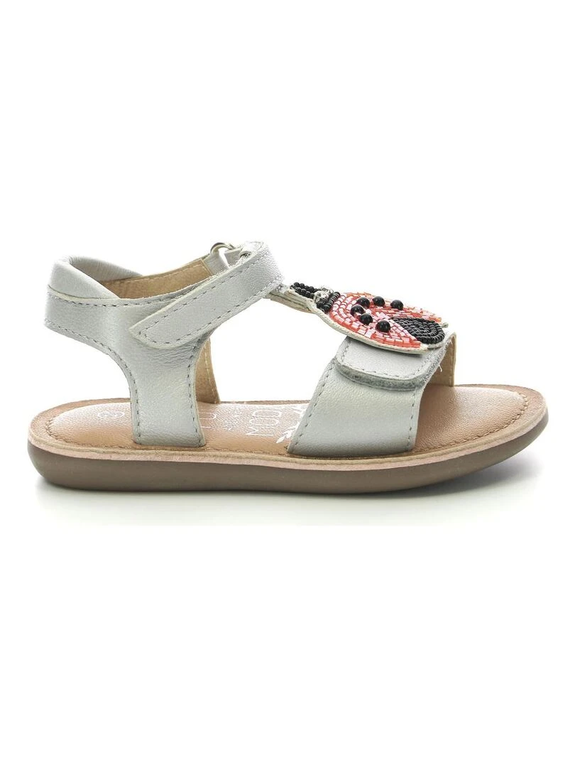 Sandales Cuir Cloonimals Rouge