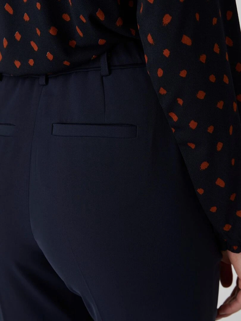 Pantalon chic facile à vivre   Damart   Bleu marine