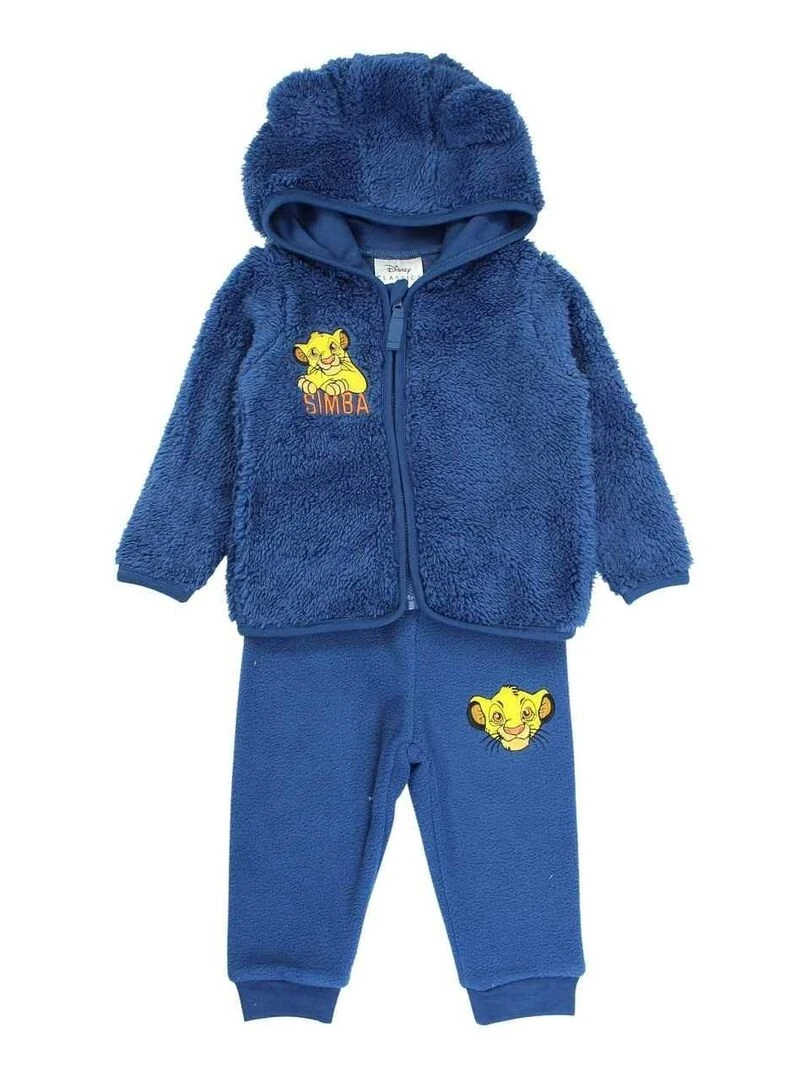 Disney Ensemble Veste pantalon bébé garçon Imprimé Le Roi Lion Bleu marine
