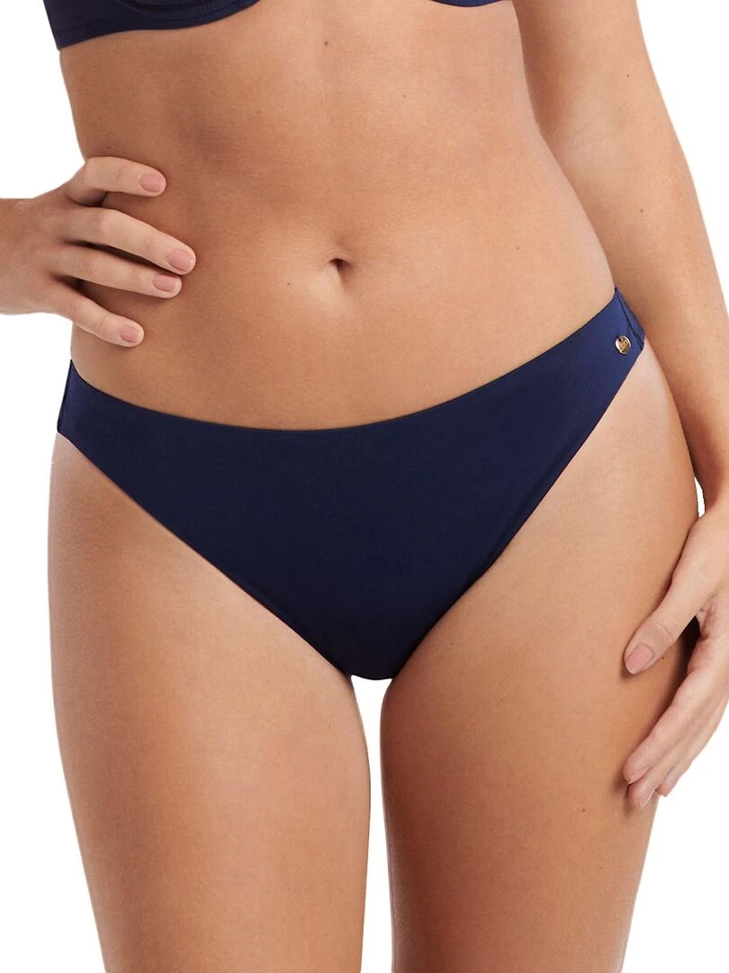 Bas maillot slip de bain brésilien taille basse Okinawa Bleu