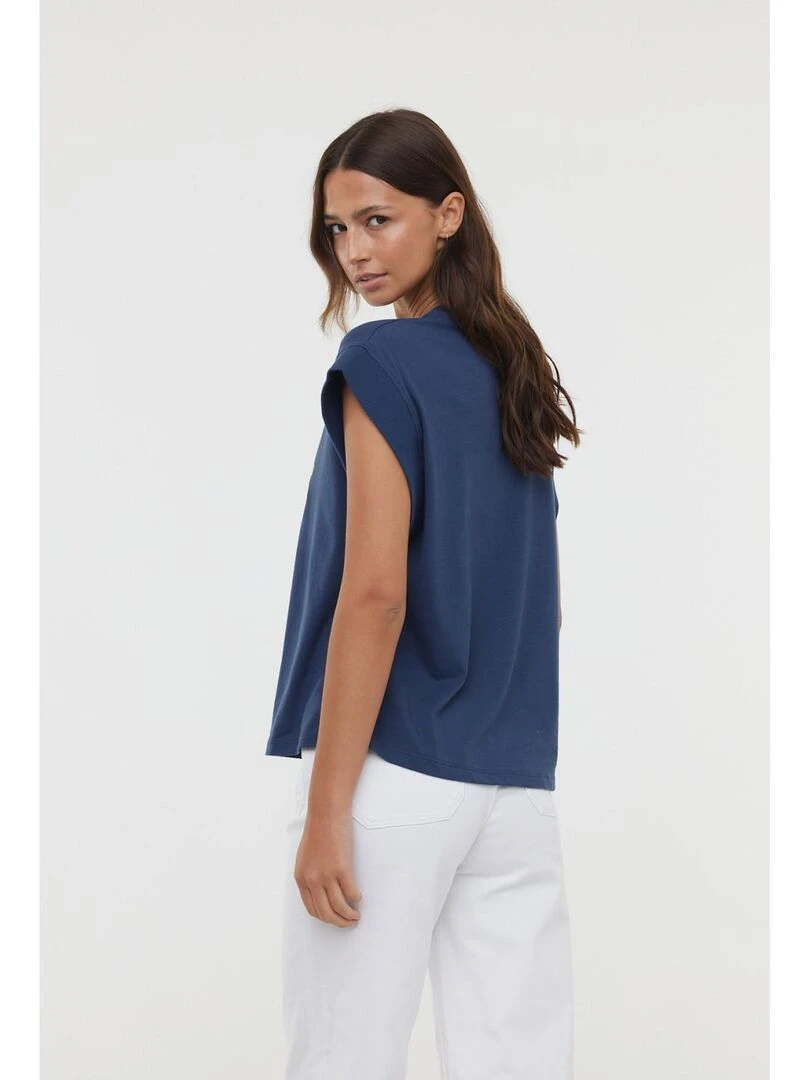 Lee Cooper   T Shirt manches courtes coton regular ALCE SM   Bleu marine