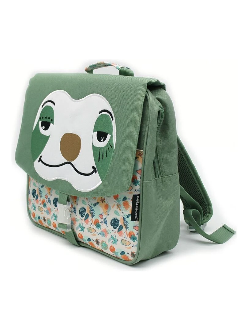Cartable A4 maternelle Chillos le paresseux Vert