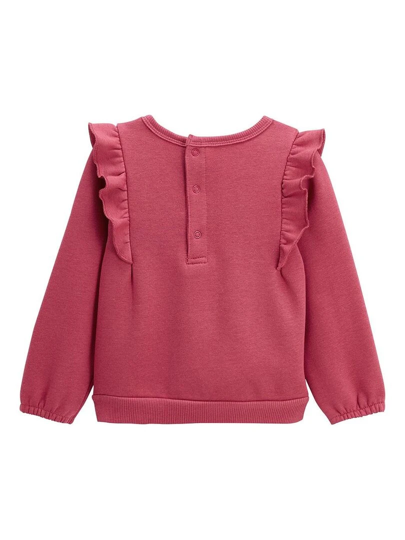 Ensemble bébé sweat shirt et pantalon en molleton Oma Biche   Rose