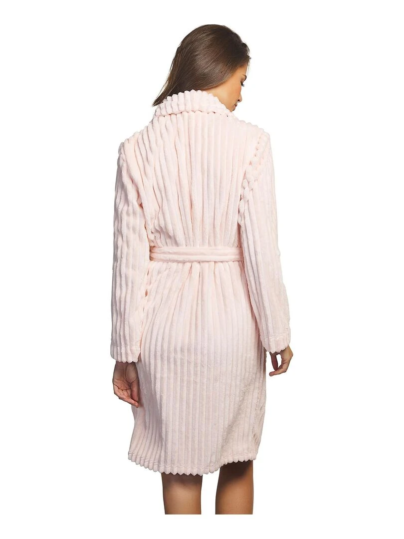 Robe de chambre manches longues Supersoft Rose