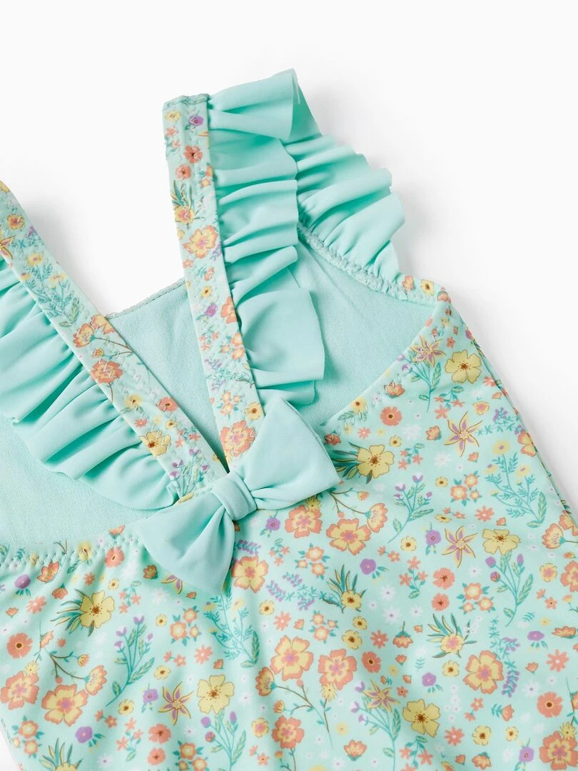 Maillot de Bain Floral UPF80 pour Bébé Fille  HAJJ COLLECTION   Vert clair