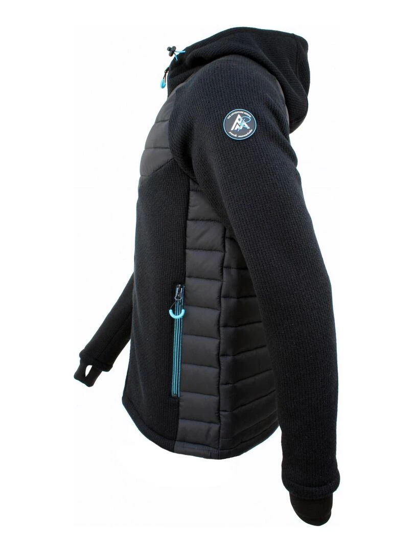 Polaire homme CURTIS   PEAK MOUNTAIN   Noir Noir