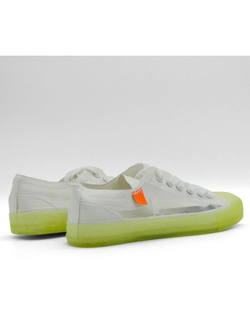 Baskets basses transparentes Kebello   Jaune