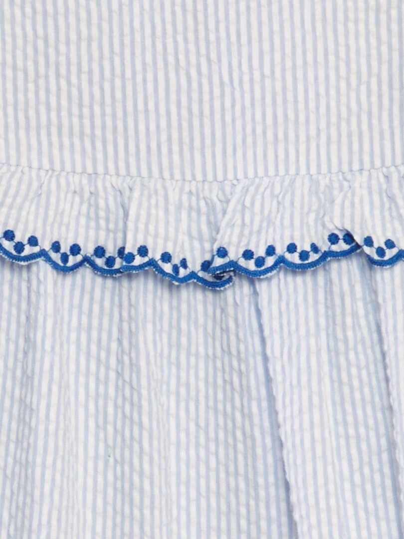 Combinaison en crépon   Bleu