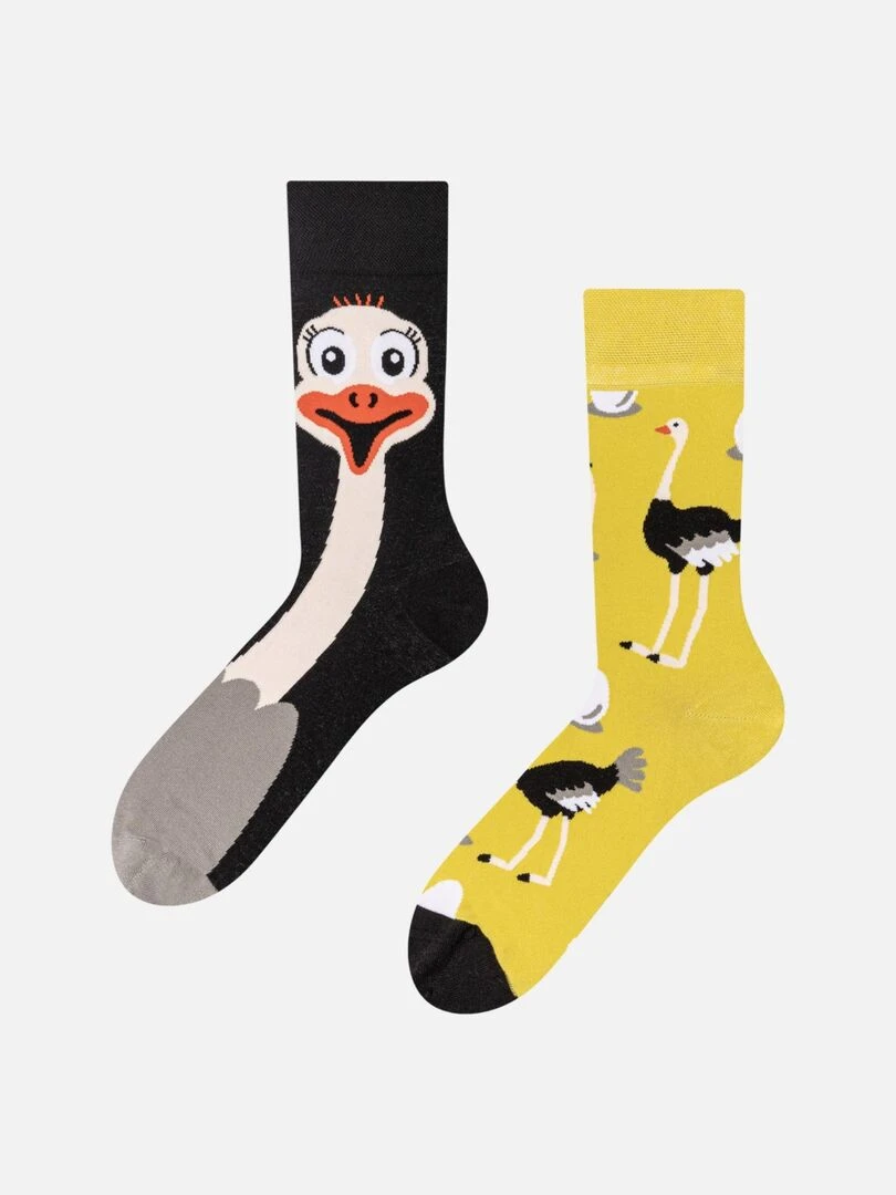 Chaussettes Dedoles Autruche Noir Jaune