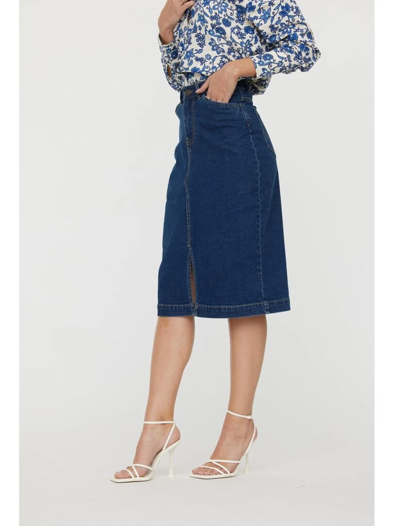 Lee Cooper Jupe coton regular PIVA Bleu
