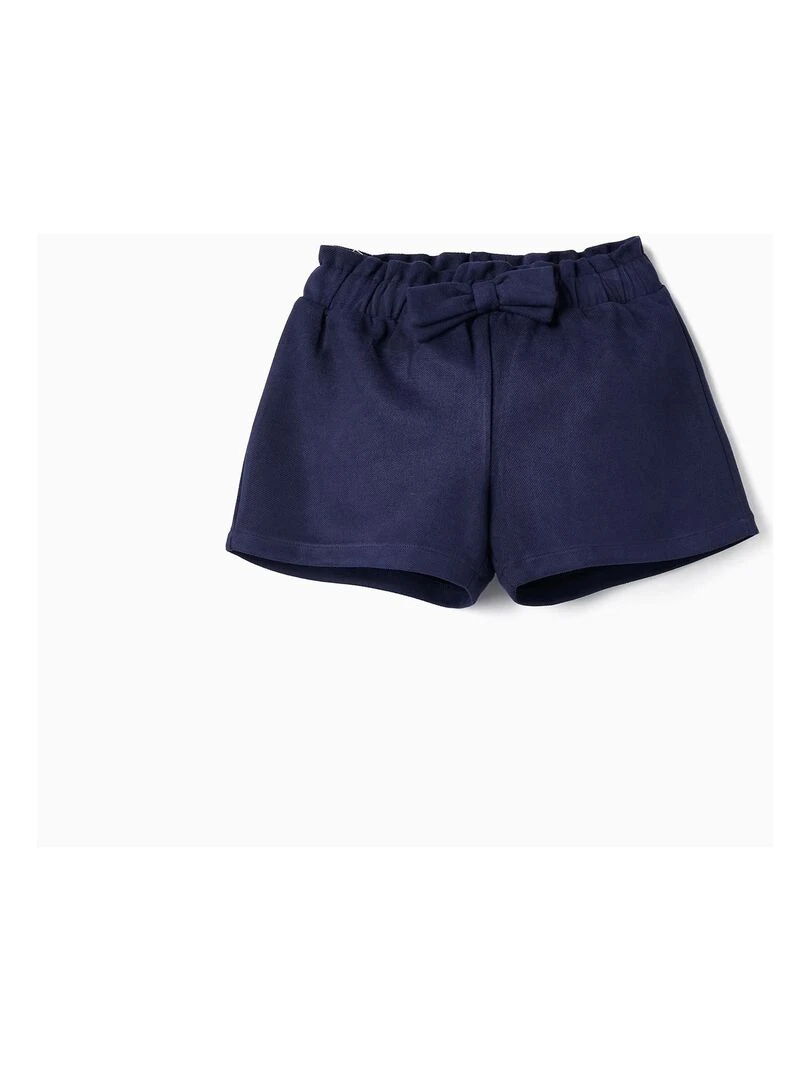 Shorts avec Nœud pour Bébé Fille NOËL Bleu foncé
