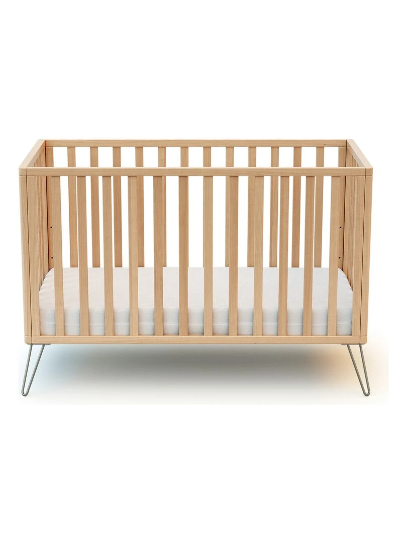 JURABABY   Lit bébé 60x120 ONLY   Marron clair