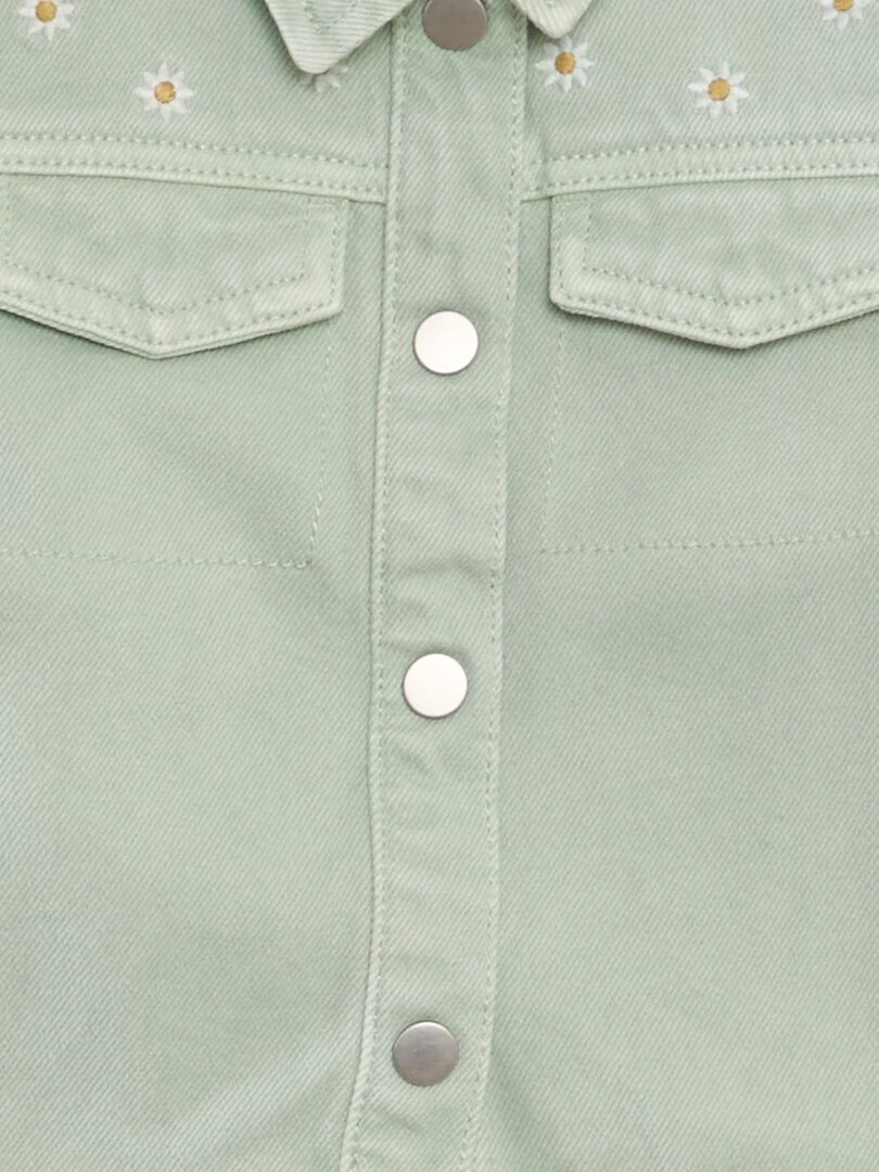Veste en jean Vert