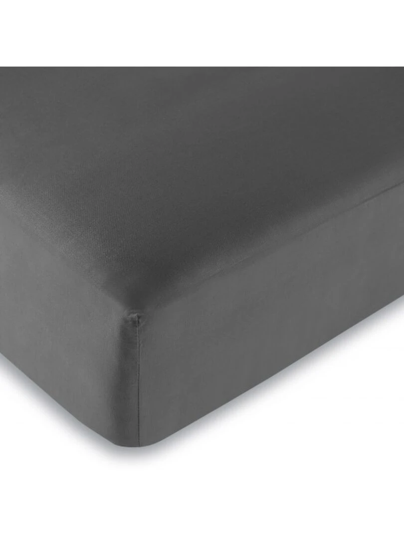 Univers Decor Drap Housse Anthracite 90 X 190 Cm / 100% Coton / 57 Fils/cm² gris anthracite