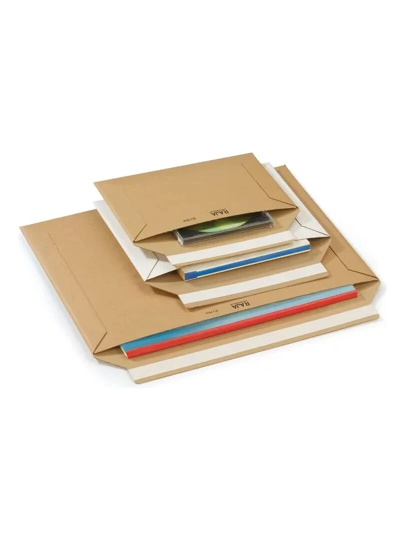 10 pochettes en carton 46 2 x 36 2 cm Marron