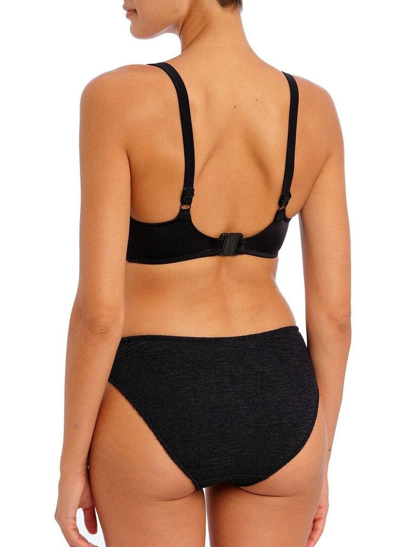 Haut de maillot texturé à armatures Ibiza waves   Noir