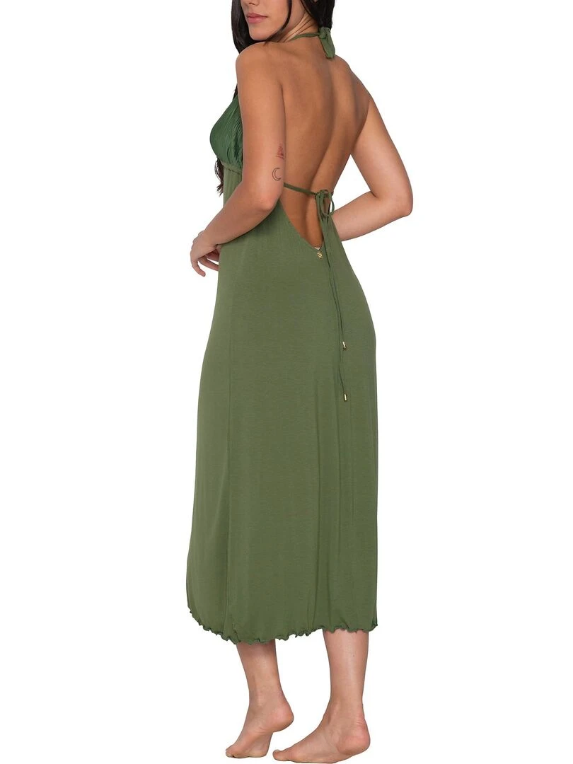 Robe longue estivale Scarlet Vert