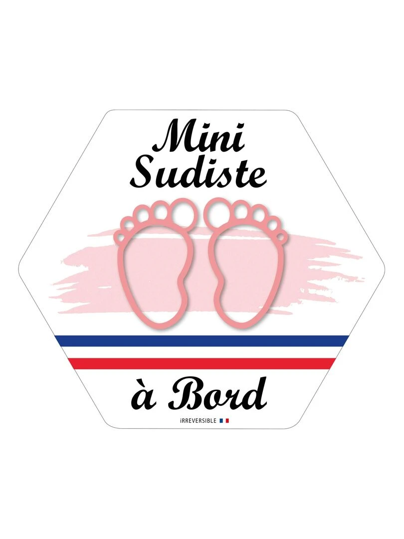 Adhésif bébé à bord Mini Sudiste Rose