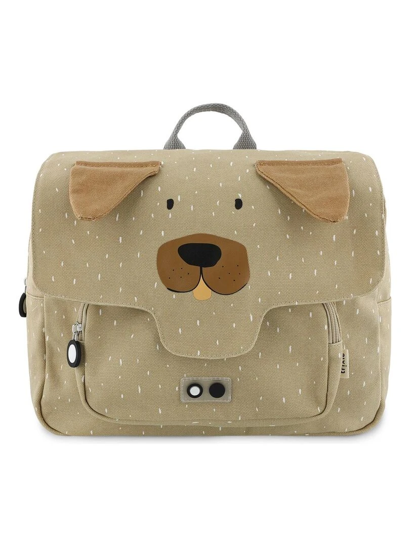 Cartable A4 maternelle Mr. Dog Ecru
