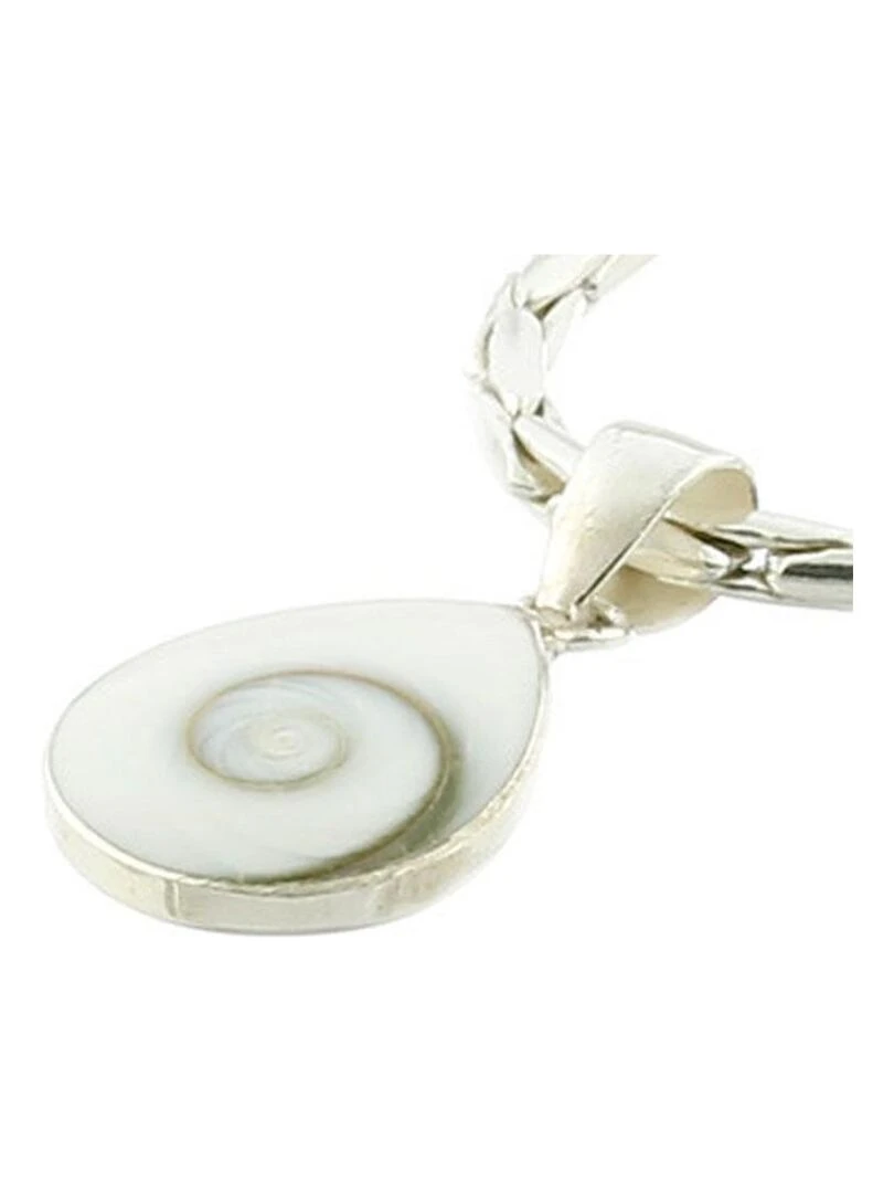 Pendentif argent et oeil de ste lucie Bijoucolor Blanc
