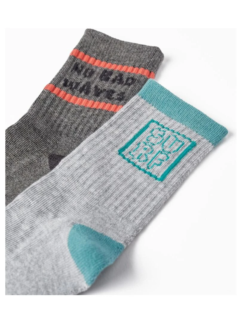 Pack 2 Paires de Chaussettes pour Garçon NO DRAMA IN THE BAHAMAS Multicolore