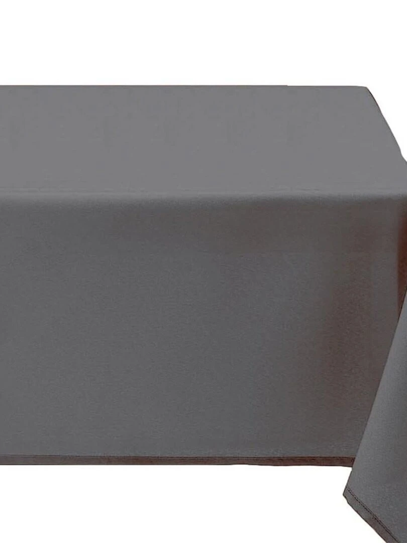 Nappe rectangulaire 140x240 cm uni gris   Gris