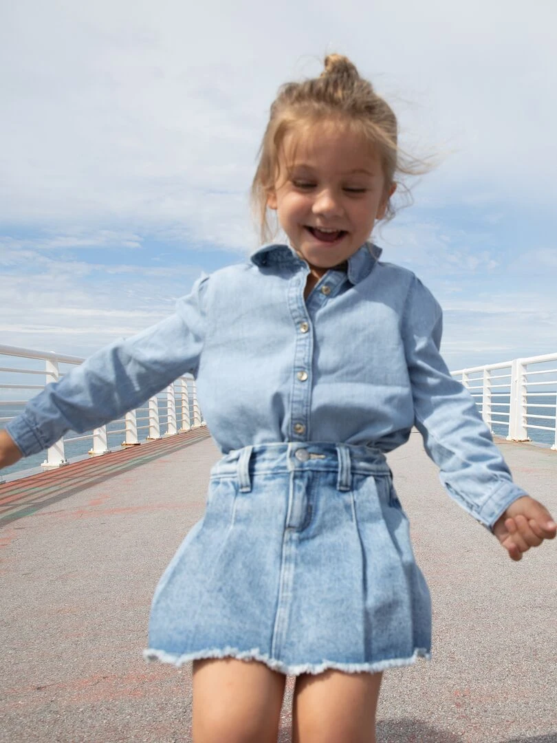 Chemise en jean Bleu