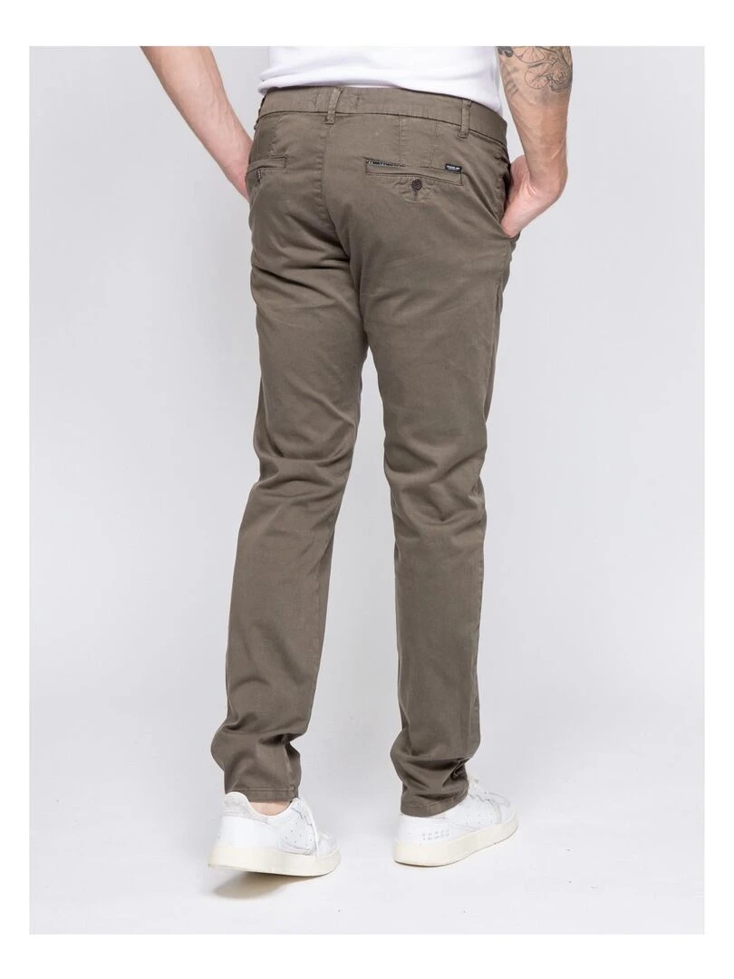Pantalon chino coupe ajustée VAIRE Kaki
