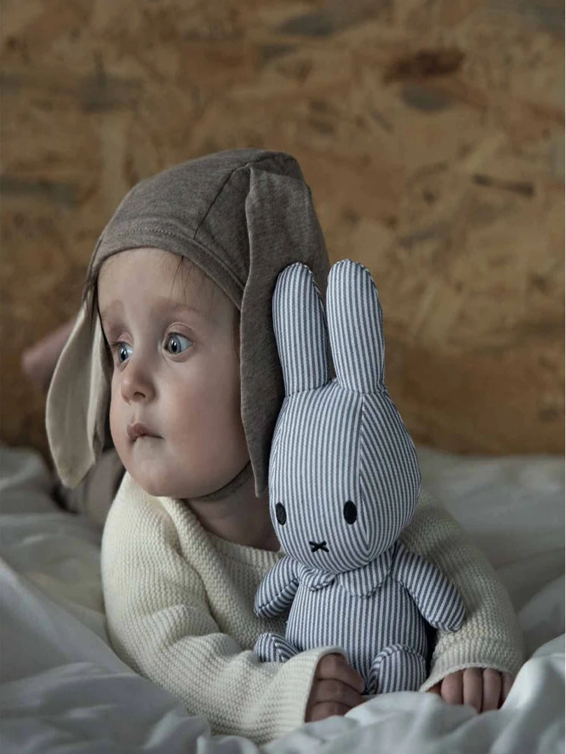 Peluche Lapin    Marinière Gris   Gris