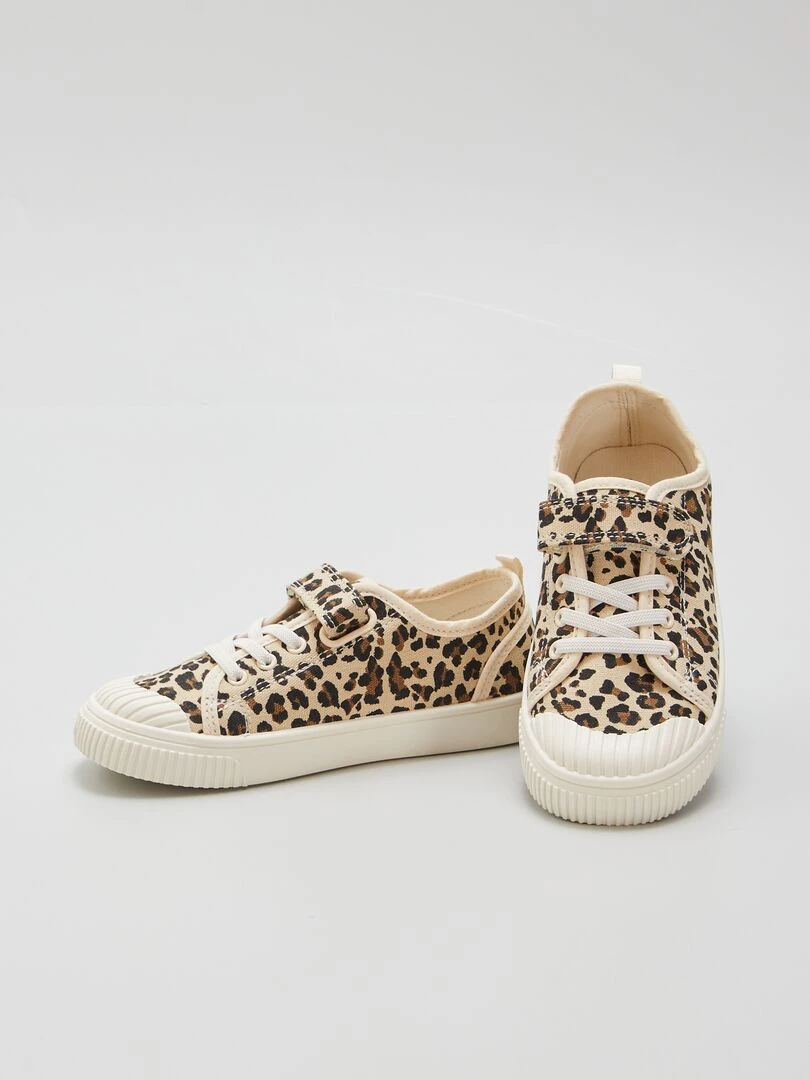 Baskets en toile   Léopard