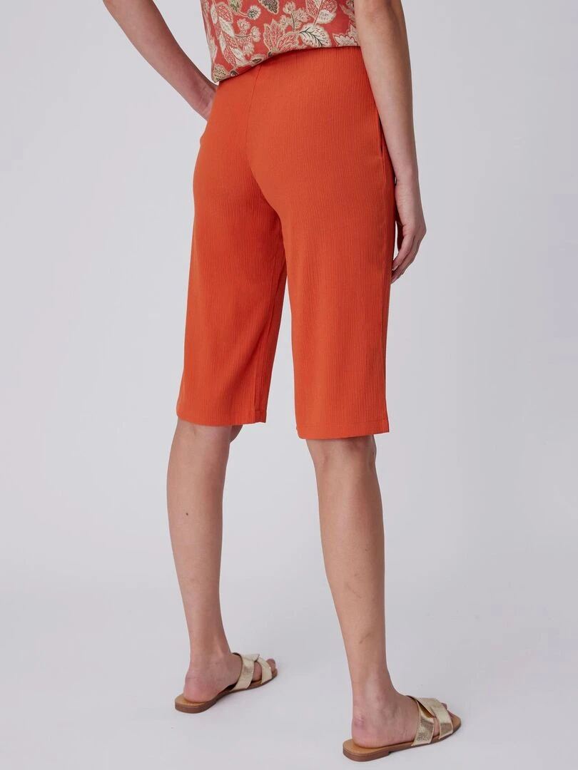 Bermuda crépon léger   Damart   Orange