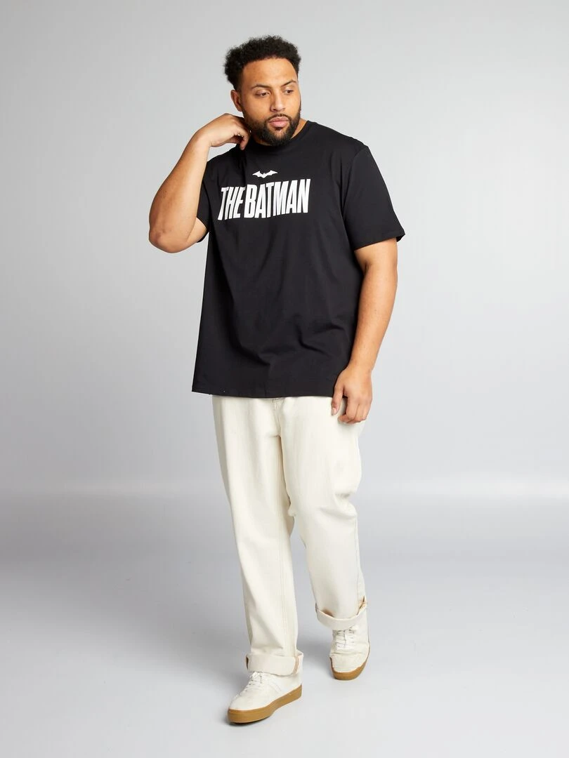 Tee shirt 'The Batman' à col rond   noir