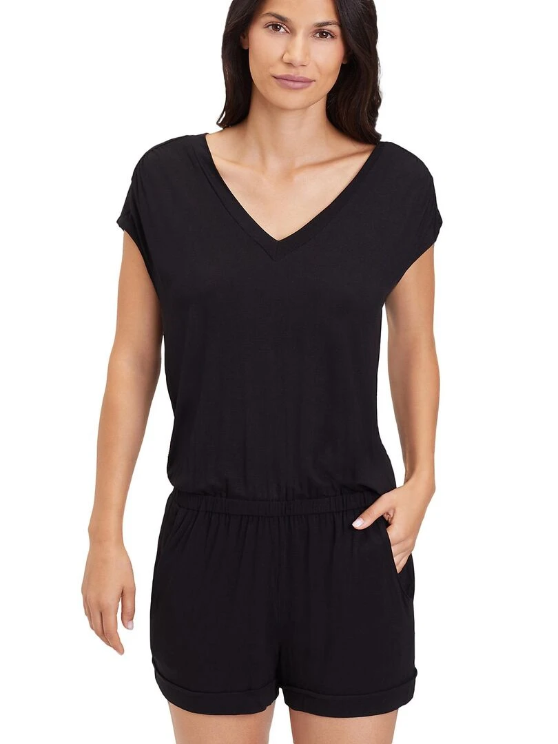 Combishort de plage Safari Noir