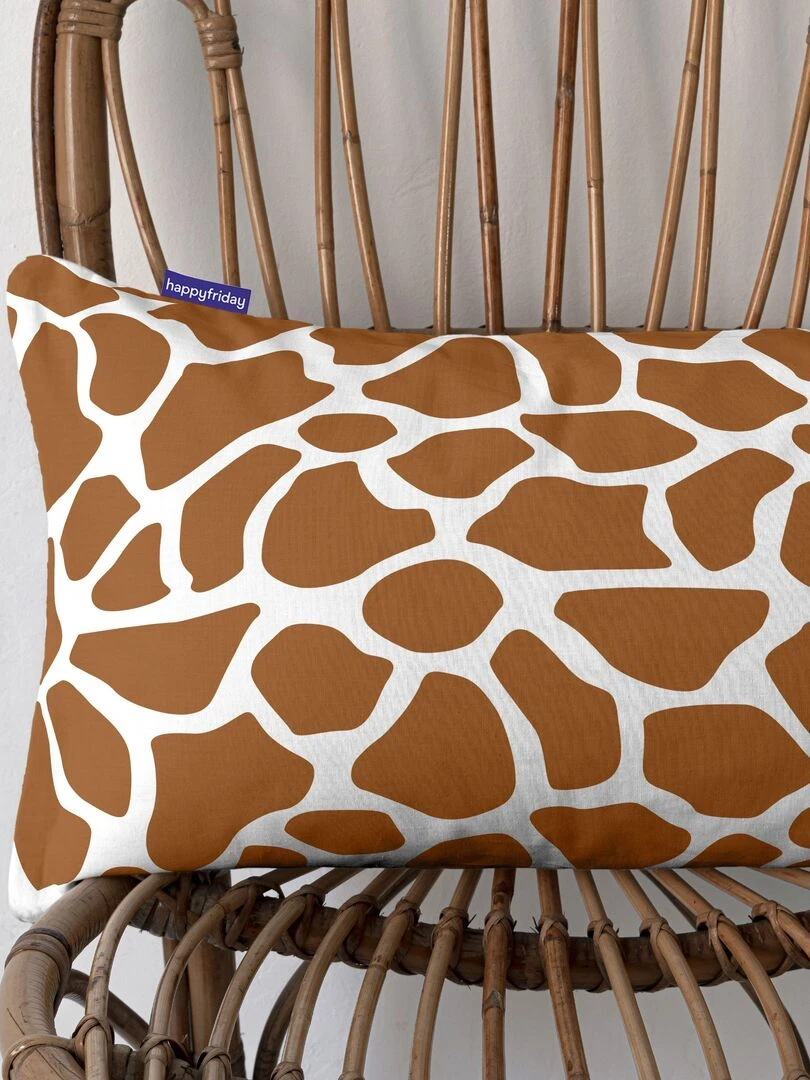 Housse de coussin Wild "Happyfriday"   Blanc