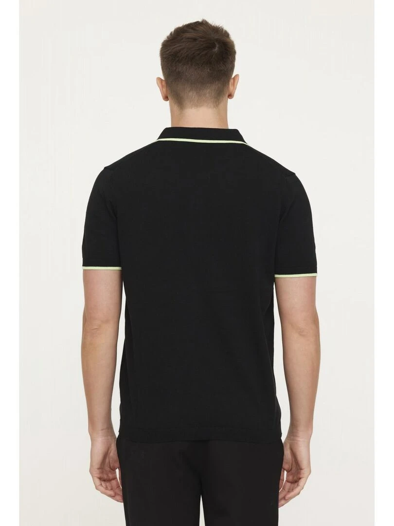 Lee Cooper   Polo manches courtes coton regular BLOOM   Noir