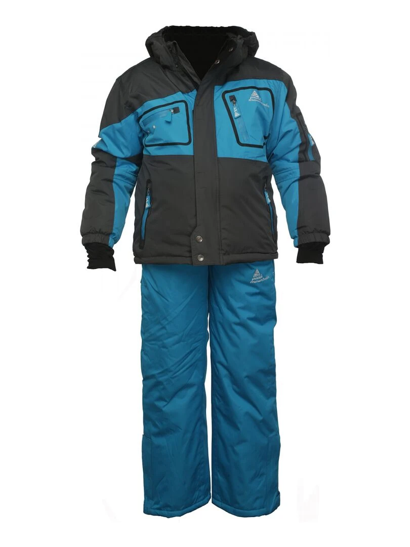 Ensemble de ski garçon ECISOLA PEAK MOUNTAIN Gris Bleu