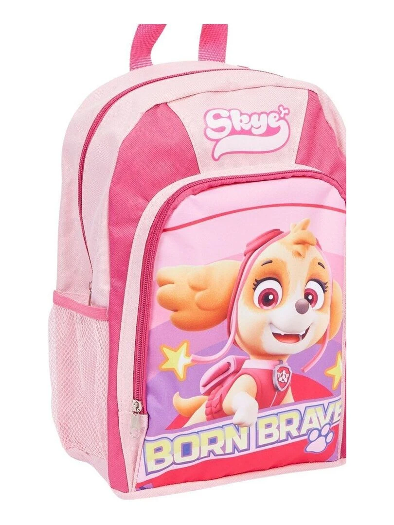 La Pat' Patrouille   Sac fille imprimé La Pat' Patrouille 35x27x10 cm   Rose