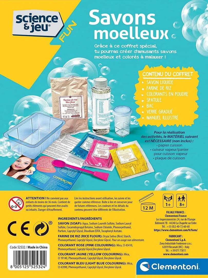 Science et jeu : Savons moelleux   N/A