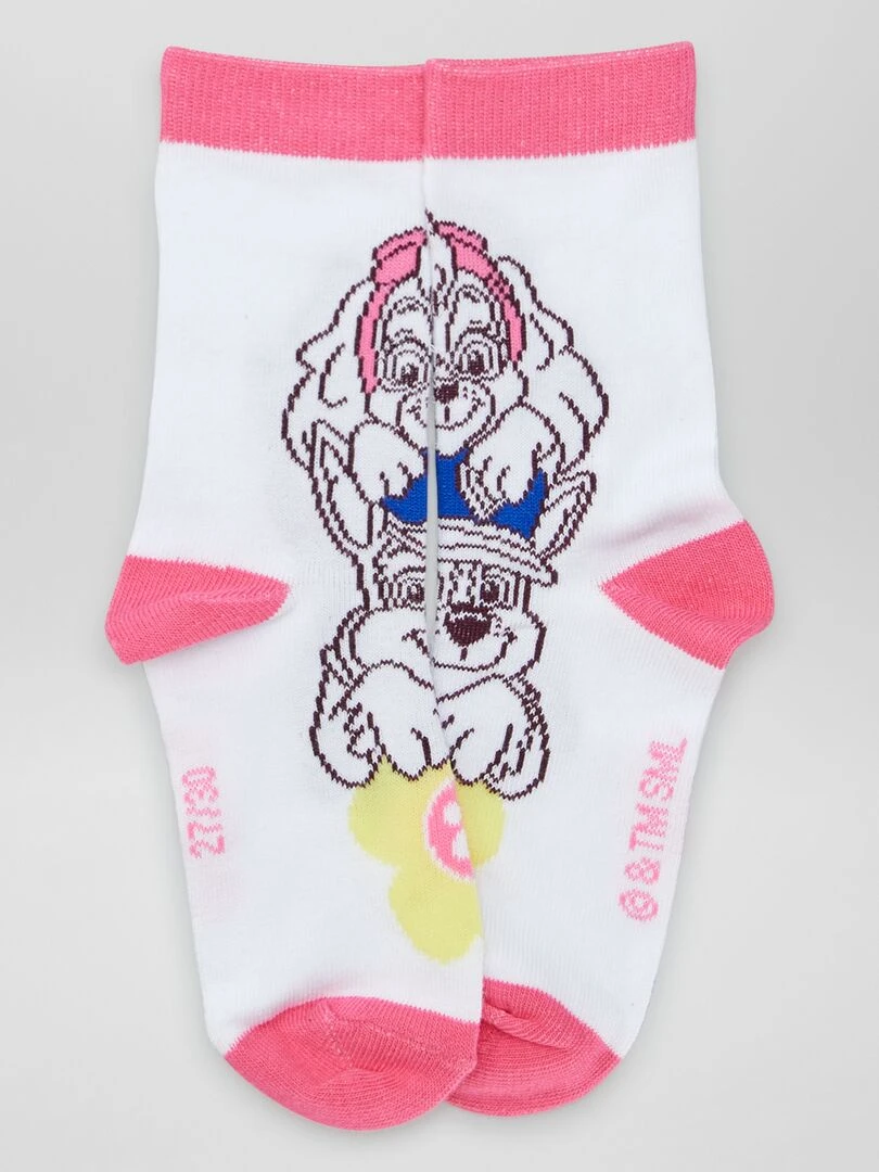 Lot de chaussettes 'Pat Patrouille'   3 paires   Rose/jaune