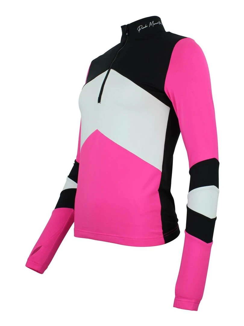 Top technique femme ATHOS   PEAK MOUNTAIN   Rose fushia