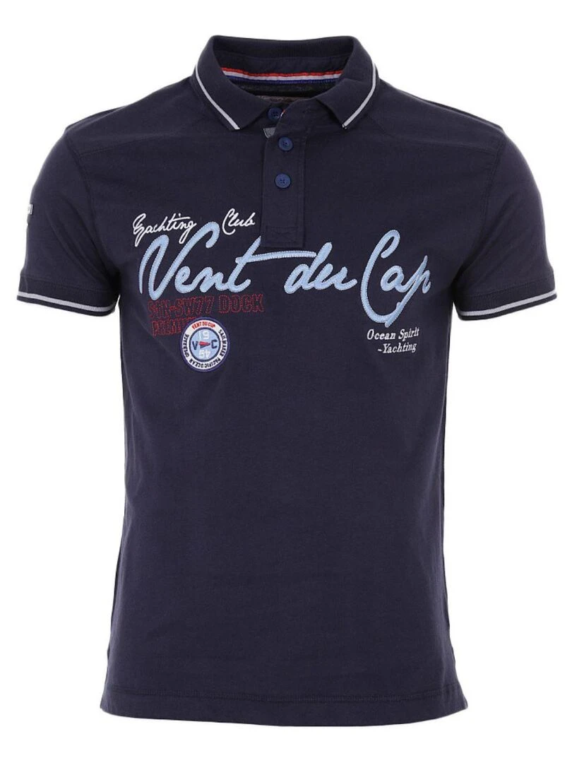 Polo manches courtes homme CAZRI VENT DU CAP Bleu marine
